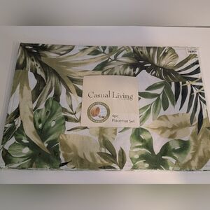 Casual Living Jungle Safari Leaves Set of 4 Placemats
